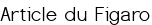 Article du Figaro